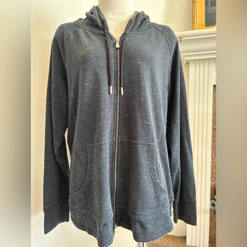 CHAMPION Unisex Elite Full Front Zip Hoodie Black Sweatshirt, Size XXL